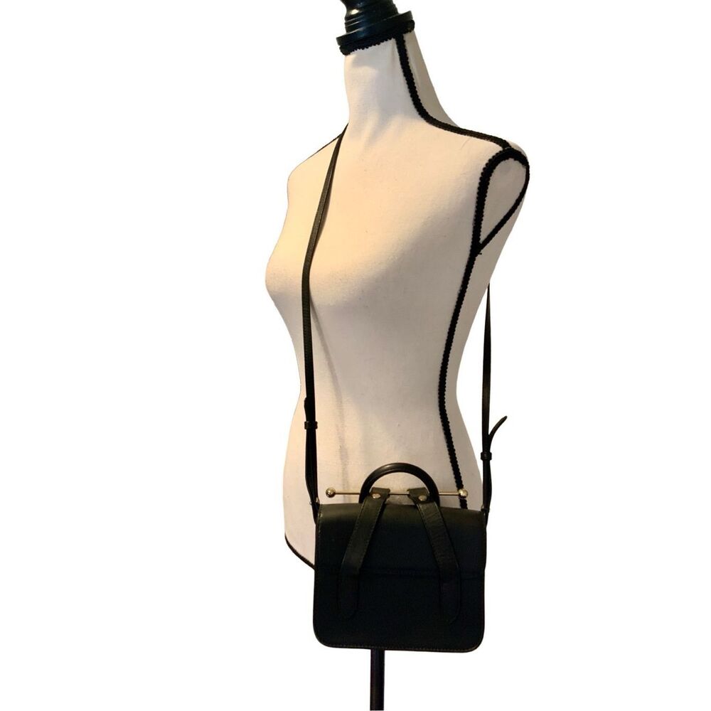 Strathberry Nano Tote - Black leather mini bag crossbody - Picture 8 of 15